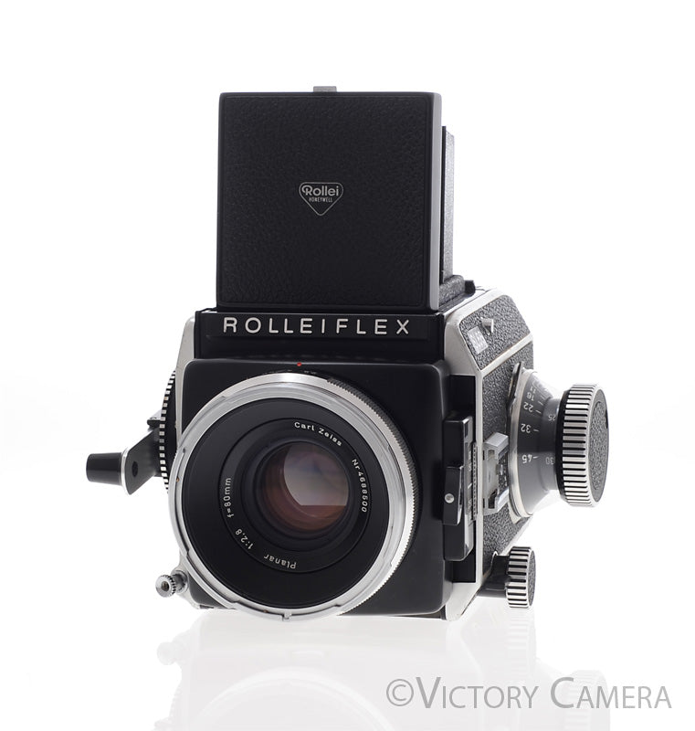 Rollei Rolleiflex SL66 6x6 Camera Zeiss 80mm f2.8 Lens WLF 120 Back [EXC] - Victory Camera