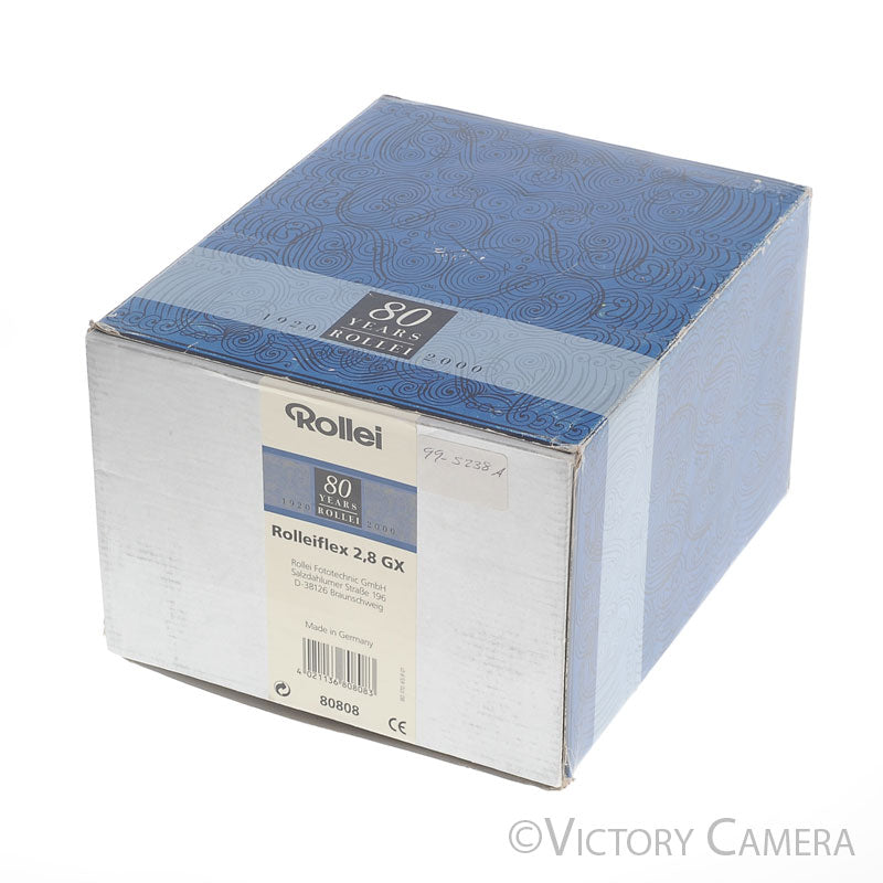 Rollei 2.8 GX 2.8GX 80 Year Medium Format TLR Camera w/ 80mm f2.8 Lens [MINT] - Victory Camera