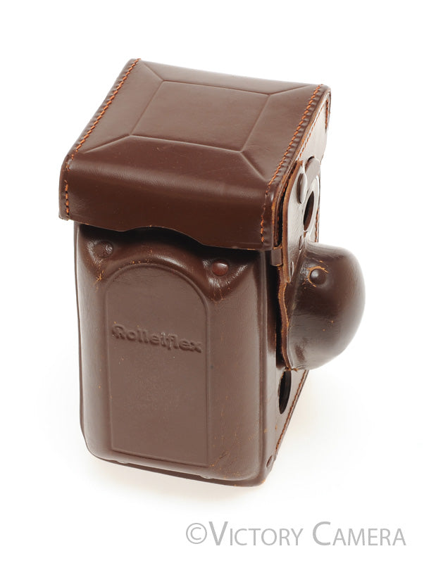 Genuine Rollei Rolleiflex Brown Leather Ever Ready Case for 2.8F TLR [EXC] - Victory Camera