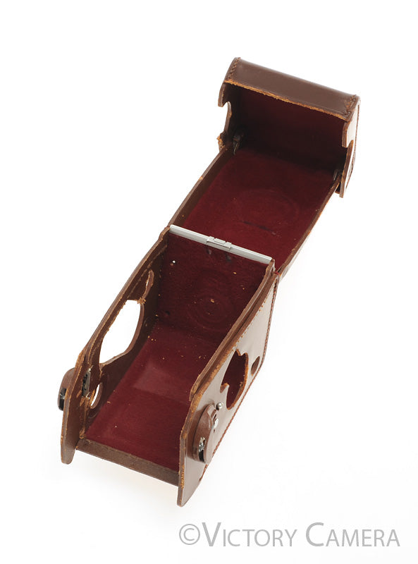 Genuine Rollei Rolleiflex Brown Leather Ever Ready Case for 2.8F TLR [EXC] - Victory Camera