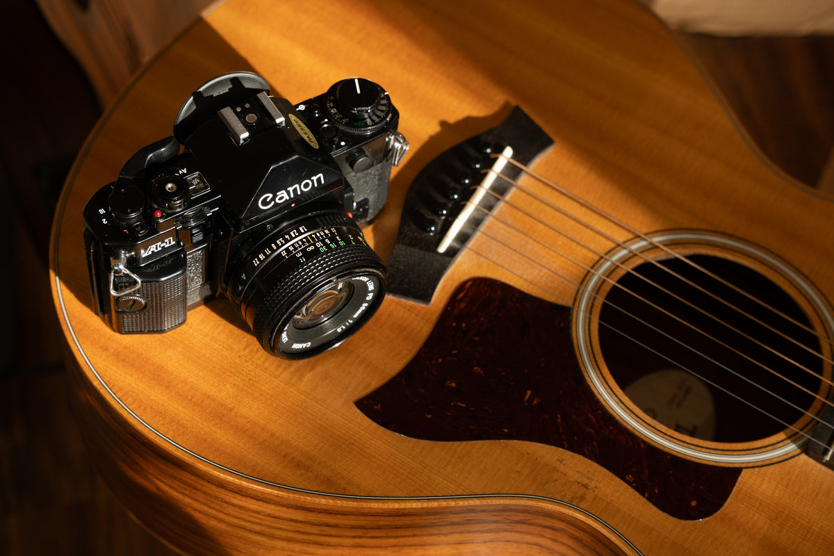 Canon A-1 A1 Black 35mm Film SLR Camera w/ 50mm f1.8 Lens [EXC] - Victory Camera