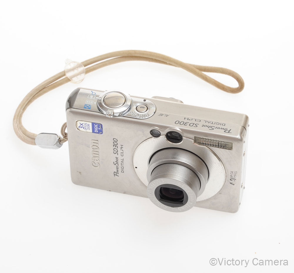 Canon Powershot SD300 ELPH 4.0mp Digital Point & Shoot Camera [GOOD] - Victory Camera