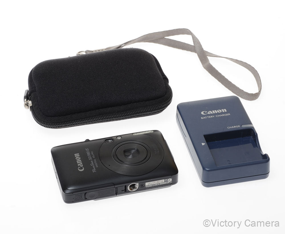 Canon PowerShot SD780 IS Black 12.1MP Point & Shoot Camera [EXC+] - Victory Camera