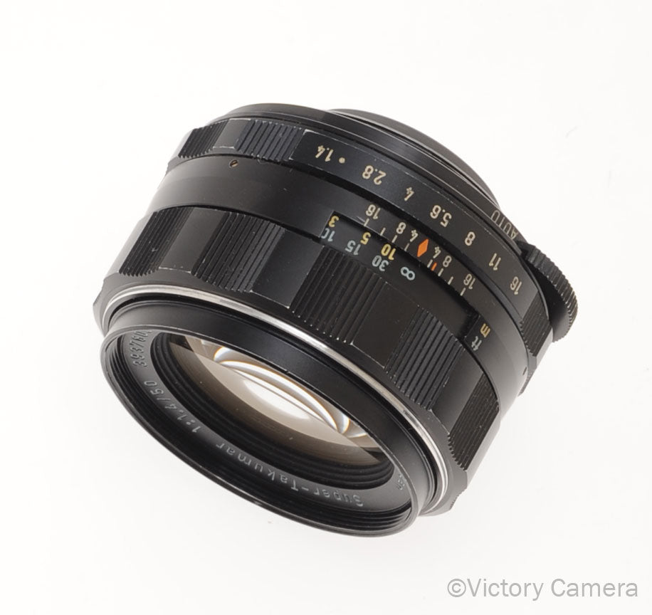 Pentax Super-Takumar 50mm f1.4 M42 Screw Mount Thorium Glass Lens [EXC] - Victory Camera
