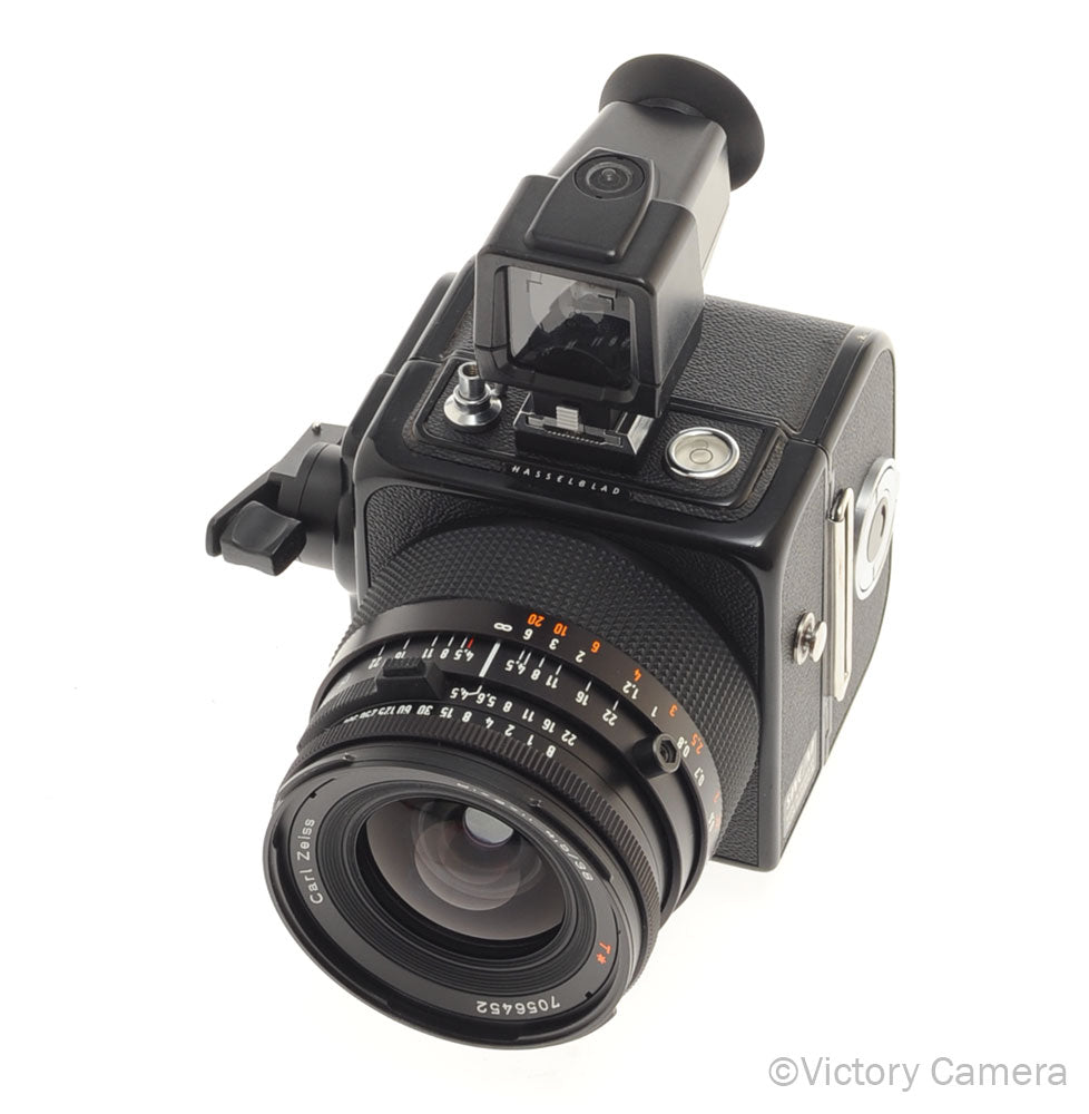 Hasselblad Black SWC/M Biogon 38mm f4.5 CF T* Lens A12 + Finder [EXC+] - Victory Camera