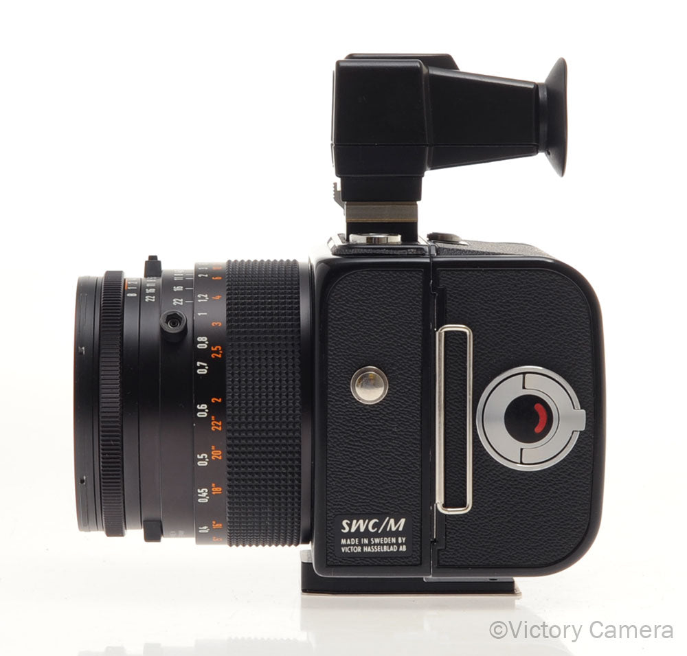 Hasselblad Black SWC/M Biogon 38mm f4.5 CF T* Lens A12 + Finder [EXC+] - Victory Camera