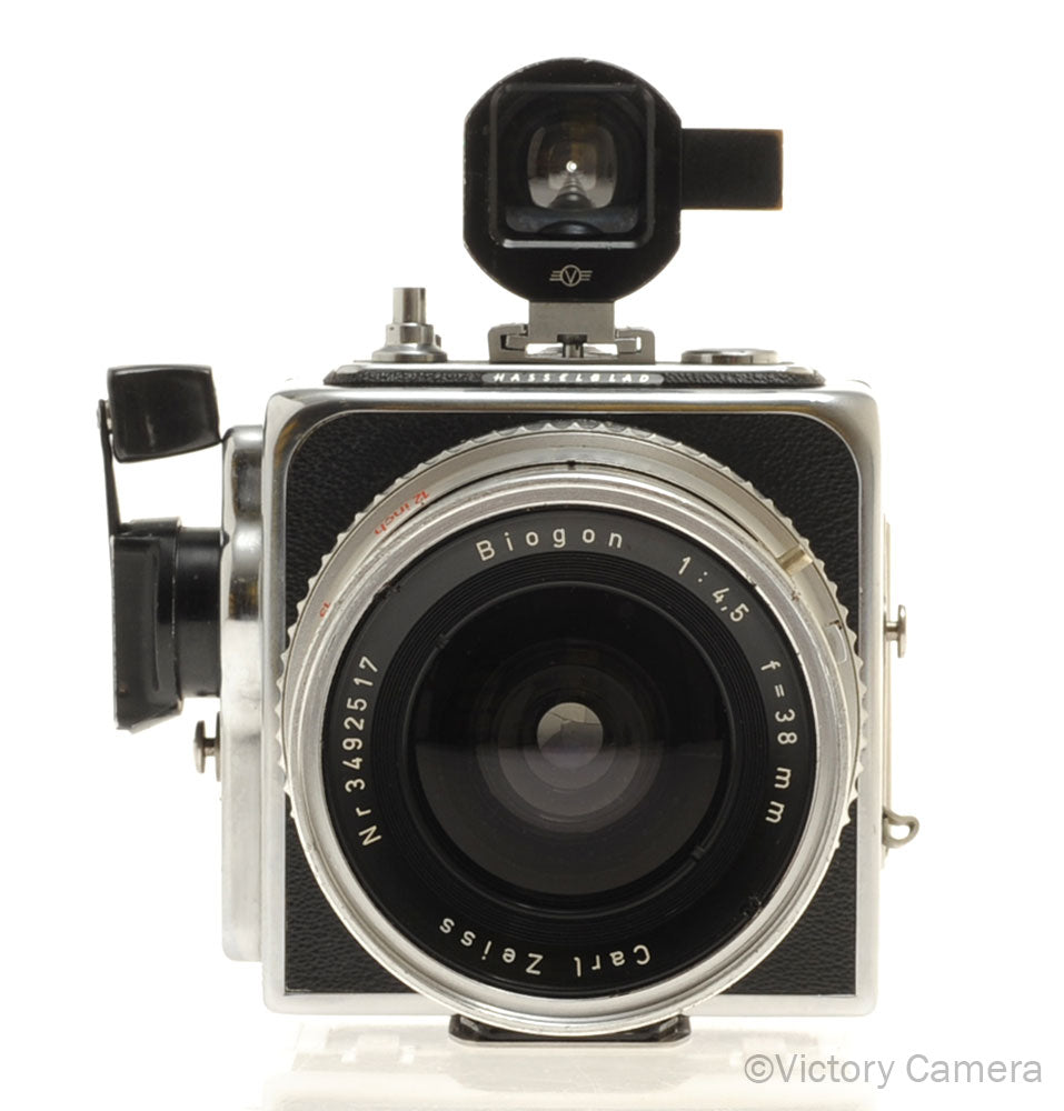 Hasselblad Chrome SWC Biogon 38mm f4.5 C Lens 12 Back + Finder [EXC]