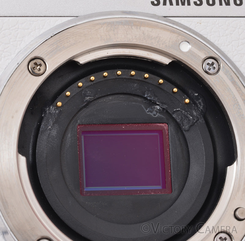 Samsung NX Mini White 20.5MP 1" Sensor Mirrorless Camera [EXC-] - Victory Camera