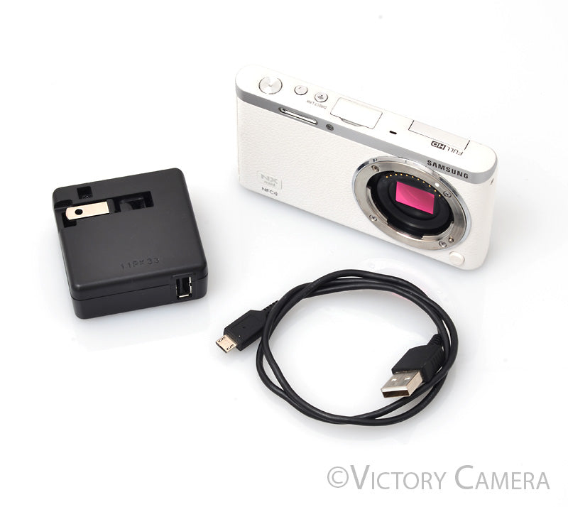 Samsung NX Mini White 20.5MP 1" Sensor Mirrorless Camera [EXC-] - Victory Camera
