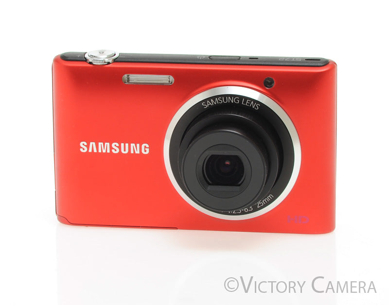 Samsung ST72 Red 16.2MP Digital Point & Shoot Camera [EXC+] - Victory Camera