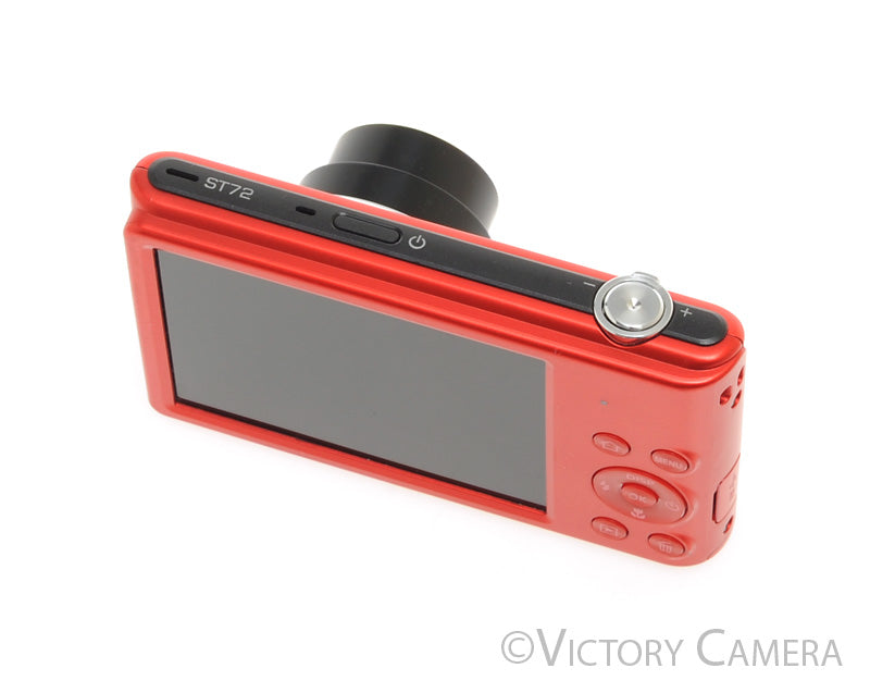 Samsung ST72 Red 16.2MP Digital Point &amp; Shoot Camera [EXC+] - Victory Camera