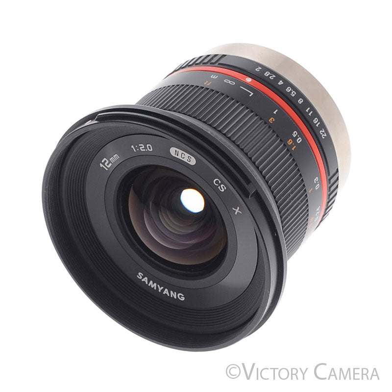 Rokinon Samyang 12mm F2.0 NCS Black Fisheye Lens for Fujifilm X Mount [EXC+] - Victory Camera
