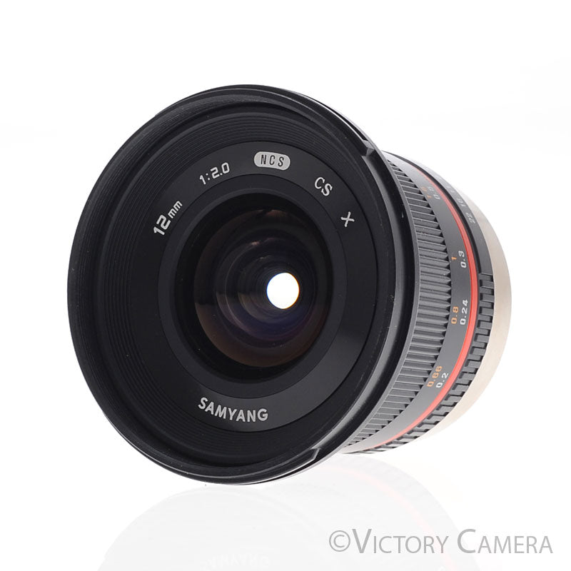 Rokinon Samyang 12mm F2.0 NCS Black Fisheye Lens for Fujifilm X Mount [EXC+] - Victory Camera