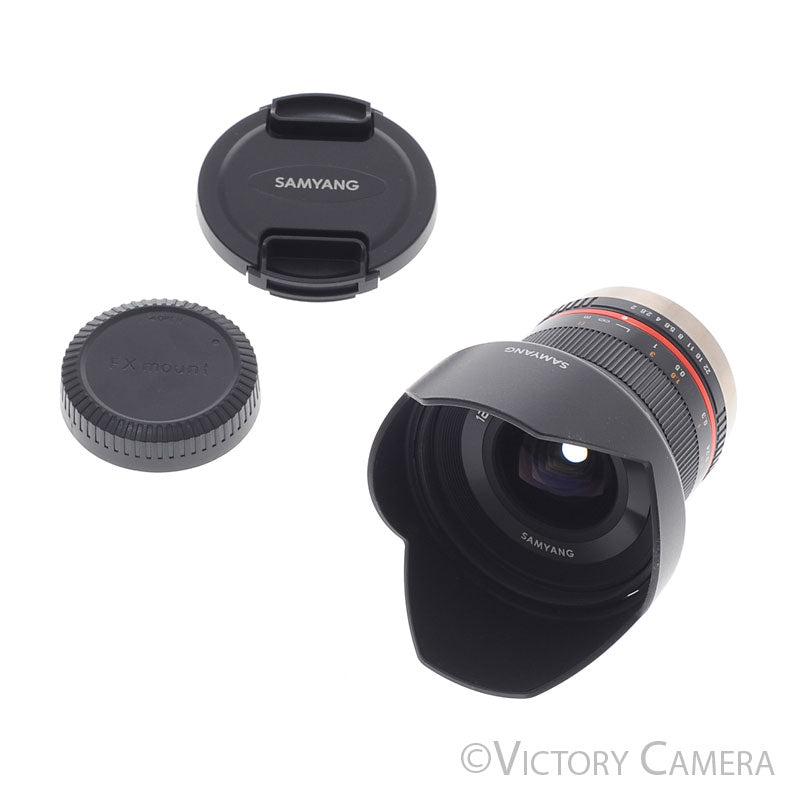 Rokinon Samyang 12mm F2.0 NCS Black Fisheye Lens for Fujifilm X Mount [EXC+] - Victory Camera