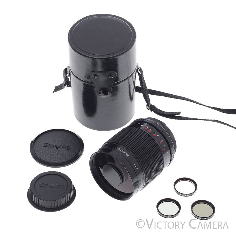 Samyang MC 500mm f8 Mirror Lens for Canon EOS EF [EXC+] - Victory Camera