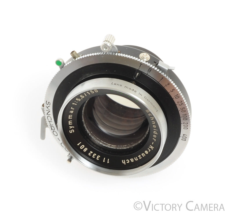 Schneider Symmar 150mm f5.6 Convertible Lens in #1 Synchro Compur Shutter [EXC] - Victory Camera