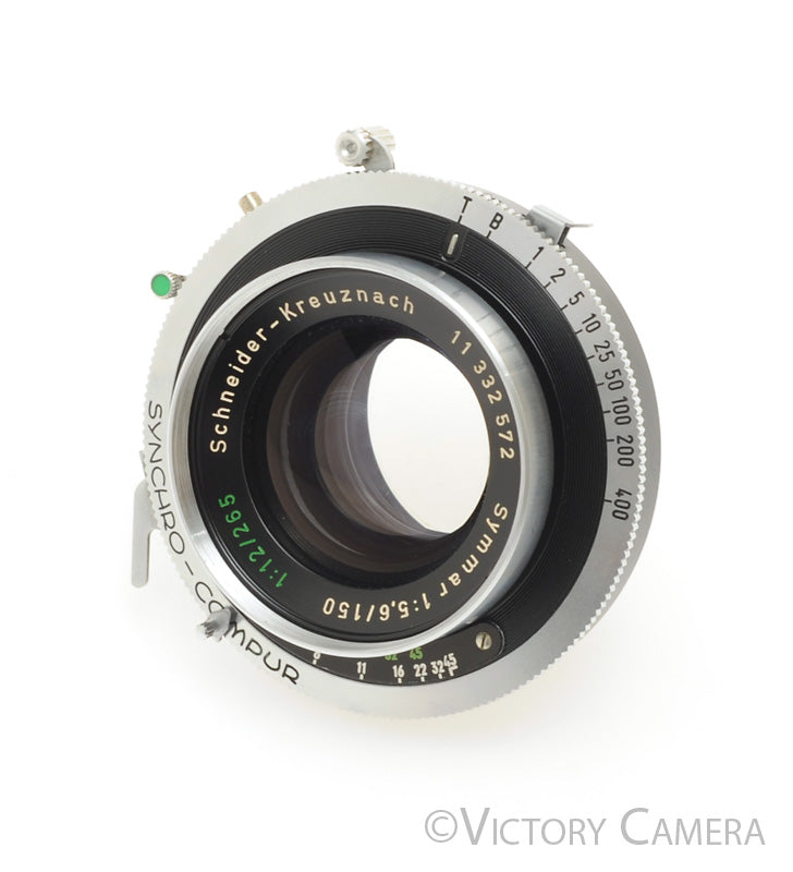 Schneider Symmar 150mm f5.6 Convertible Lens in #1 Compur Shutter [EXC+] - Victory Camera