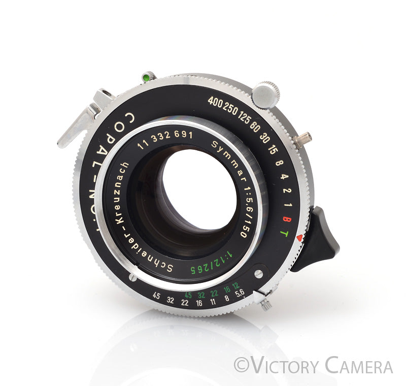 Schneider Symmar 150mm f5.6 Convertible Lens in #1 Compur Shutter [EXC] - Victory Camera