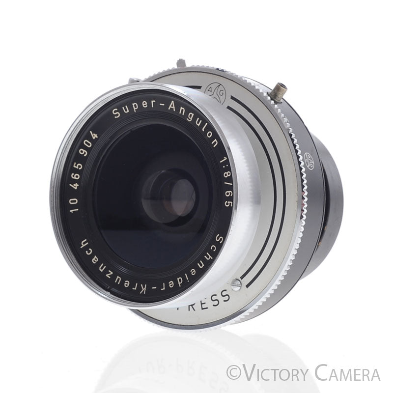 Schneider Super-Angulon 65mm f8 Wide Angle 4x5 Lens w/ Prontor Shutter [EXC] - Victory Camera