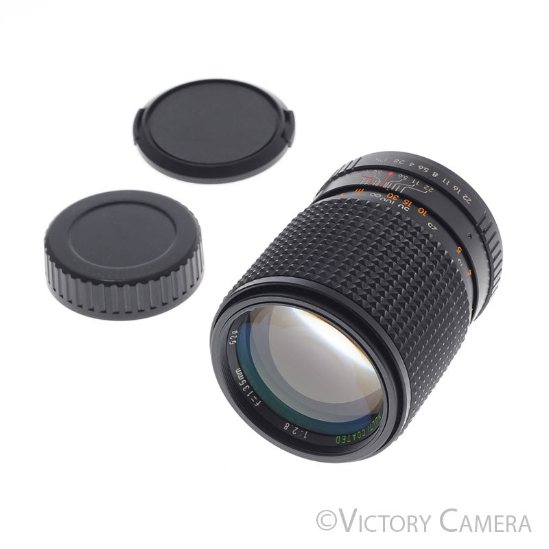 Sears Auto 135mm f2.8 Multicoated Telephoto Lens for Pentax K [MINT-] - Victory Camera