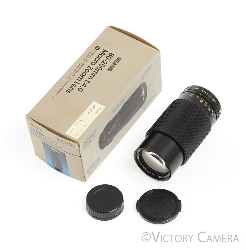 Sears 80-200mm f4 Multicoated Telephoto Zoom Lens for Pentax K Mount [MINT-] - Victory Camera