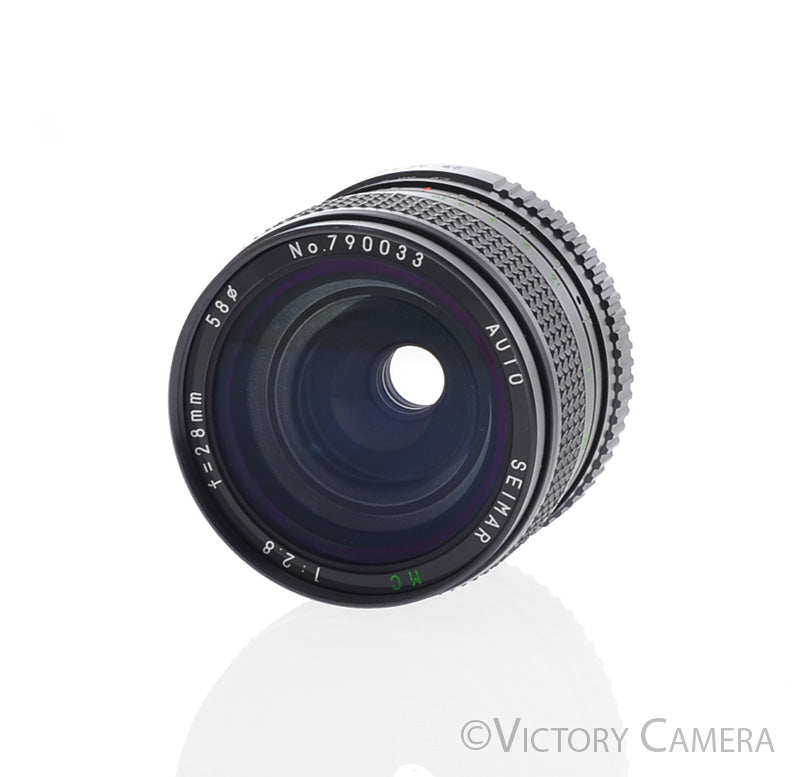 Seimar MC 28mm f2.8 Wide Angle Lens for Minolta Manual Focus Cameras [EXC+] - Victory Camera