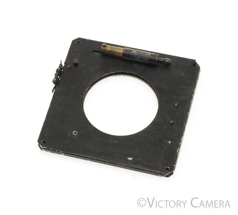 Packard? Pneumatic Shutter Large Format 2 3/4" Diameter 5"x5" Board - Victory Camera