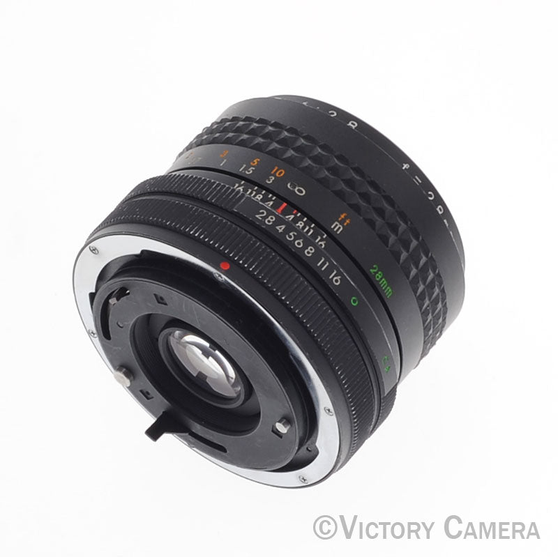 Focal MC Auto 28mm f2.8 Wide Angle Lens for Canon FD  [EXC-]
