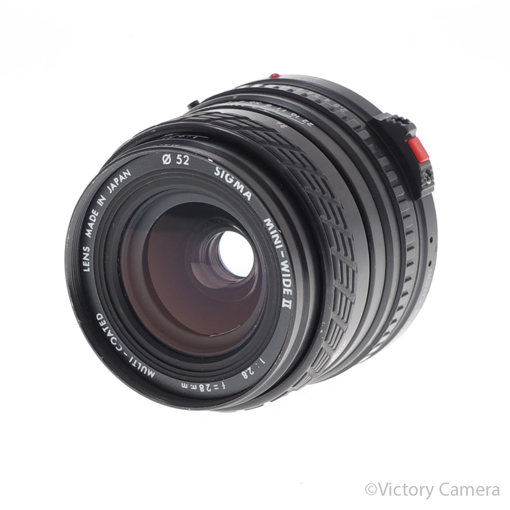 Sigma Mini-Wide II 28mm f2.8 MC Wide Angle Macro Prime Canon FD Le [EXC] image 2