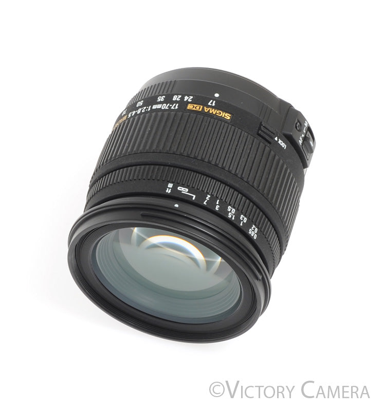 Sigma 17-70mm f2.8-4.5 Macro DC USM Zoom Lens for Nikon DX AF-S -Clean- - Victory Camera