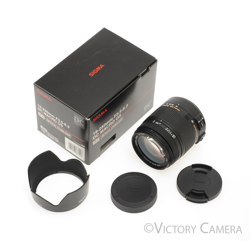 Sigma Zoom 18-250mm F3.5-6.3 DC Macro OS HSM for Canon EF Mount [EXC+] - Victory Camera