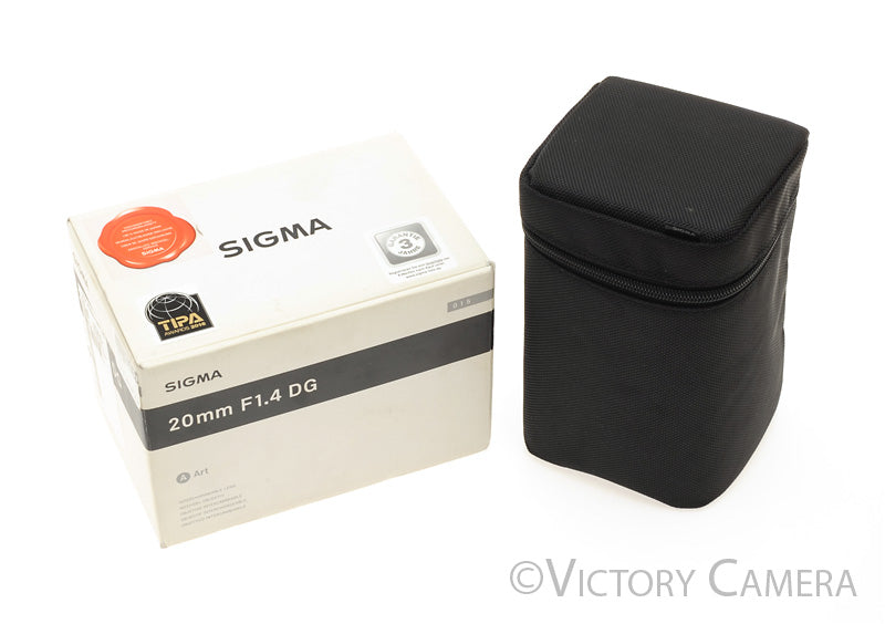 Sigma Art 20mm f1.4 DG Fast Wide Angle Lens for Nikon AF-S [EXC+] - Victory Camera