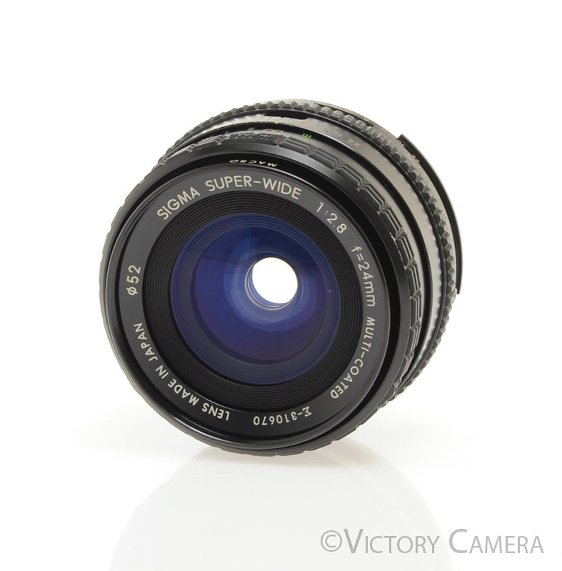 Sigma Super-Wide 24mm f2.8 1:4 Macro Wide Angle Lens for Nikon AI-s [EXC-] - Victory Camera