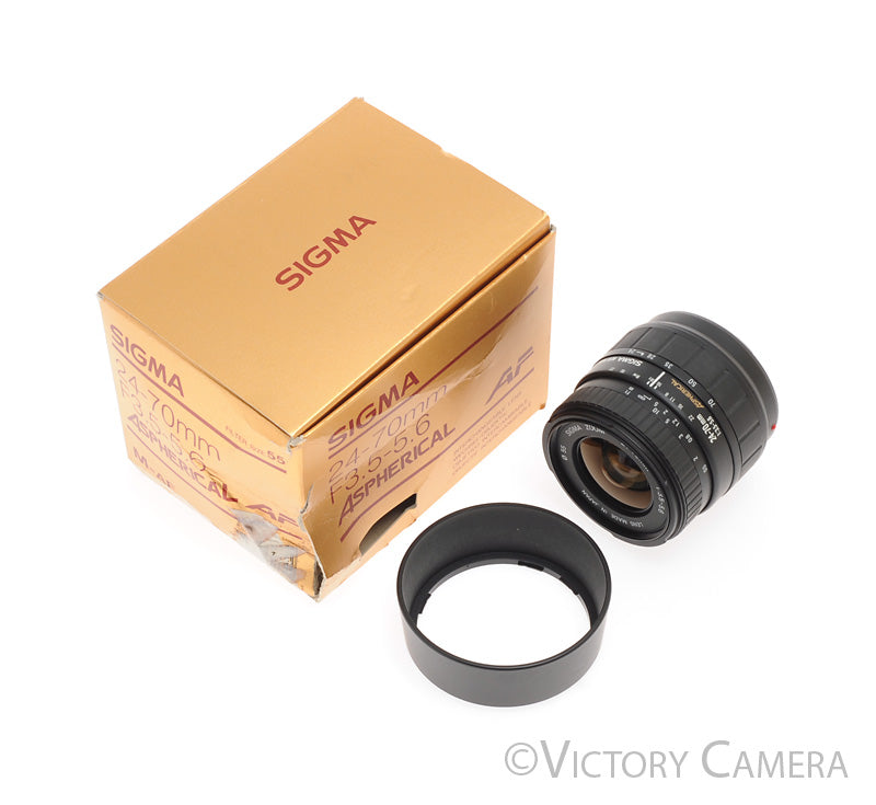 Sigma 24-70mm f3.5-5.6 Aspherical AF Lens For Sony A Mount [EXC+] - Victory Camera