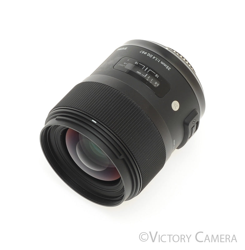 Sigma Art 35mm f1.4 DG Wide Angle Prime Lens for Nikon [EXC+] - Victory Camera