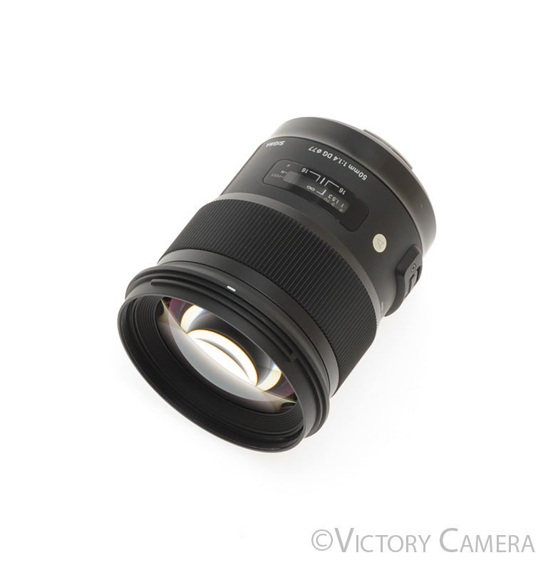 Sigma Art 50mm f1.4 DG Portrait Prime Lens for Canon EF [MINT-] - Victory Camera