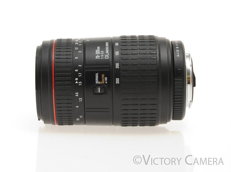 Sigma 70-300mm f4-5.6 Autofocus DL Macro Telephoto Lens Pentax KAF2 [EXC] - Victory Camera