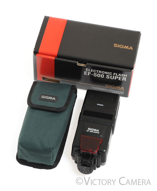 Sigma EF-500 Super Speedlite TTL Flash for Nikon SLR&#39;s -Clean in Box- - Victory Camera