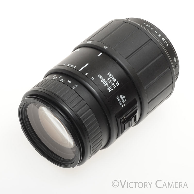 Sigma 70-300mm f4-5.6 Autofocus DL Macro Telephoto Lens Pentax K [EXC] - Victory Camera