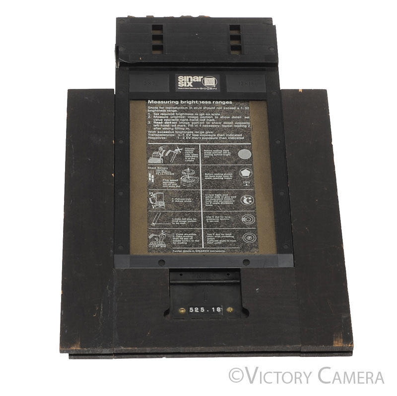 Sinar 5x7 Metering Cassette with 8x10 Adapter [BAR] - Victory Camera