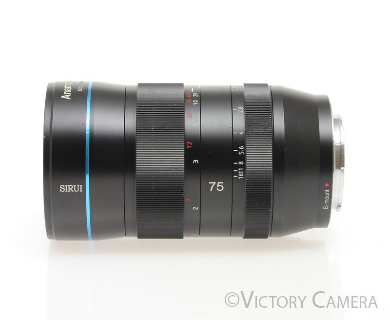 SIRUI 75mm f1.8 1.33x Anamorphic Lens for Sony APS-C  [EXC] - Victory Camera