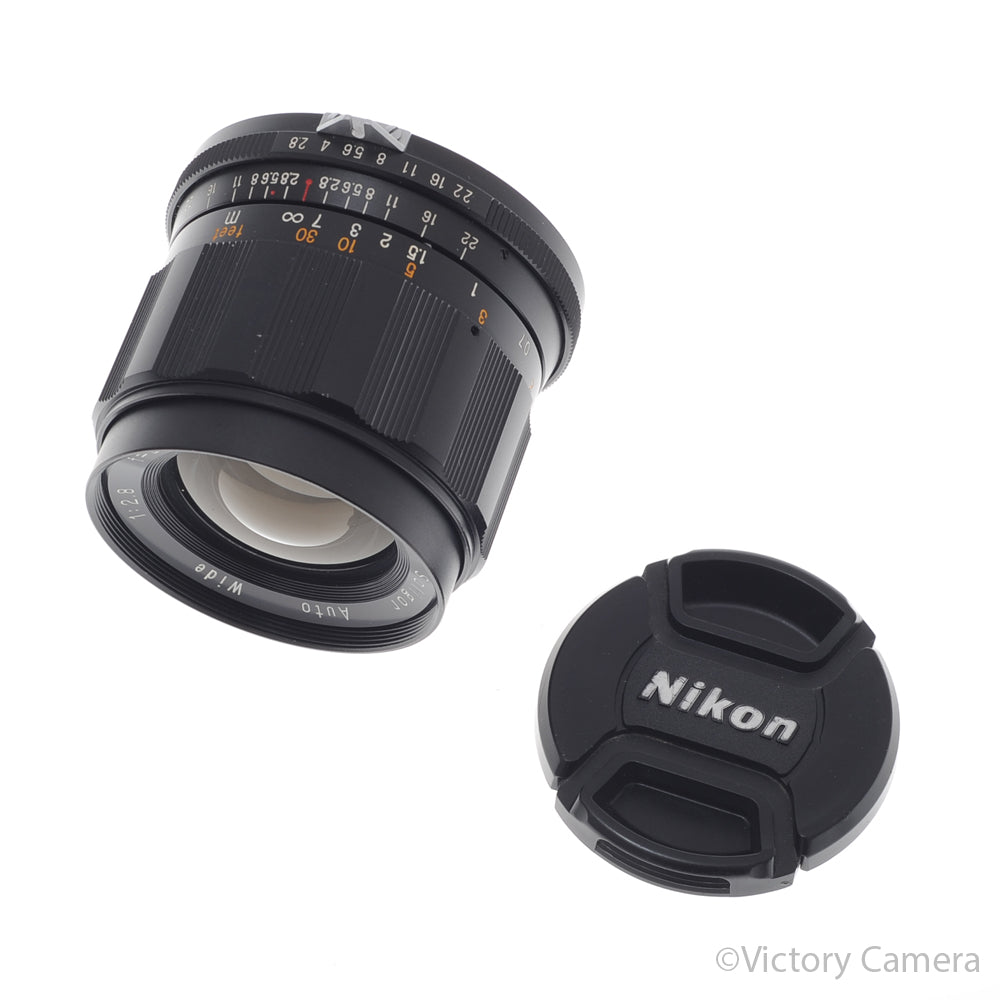Soligor 28mm f2.8 Wide Angle Lens for Non-AI Nikon Mount [EXC+] - Victory Camera