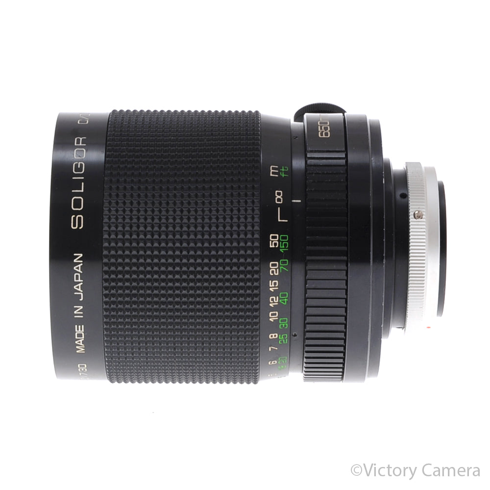 Soligor 650mm f8.5 C/D Mirror Lens for Canon FD Mount [EXC+] - Victory Camera