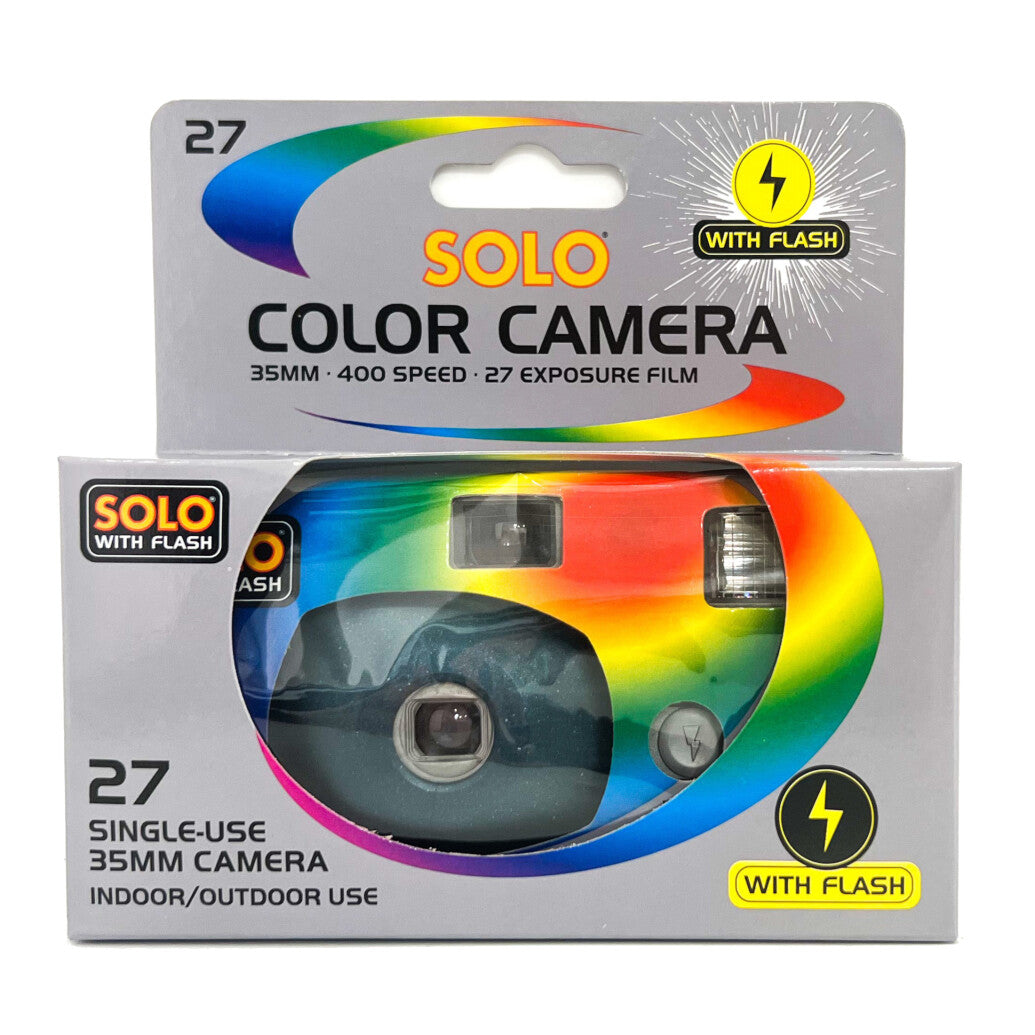 Solo Single-use Flash Camera 27exp 400ASA Film (FILM MADE IN USA) - Victory Camera