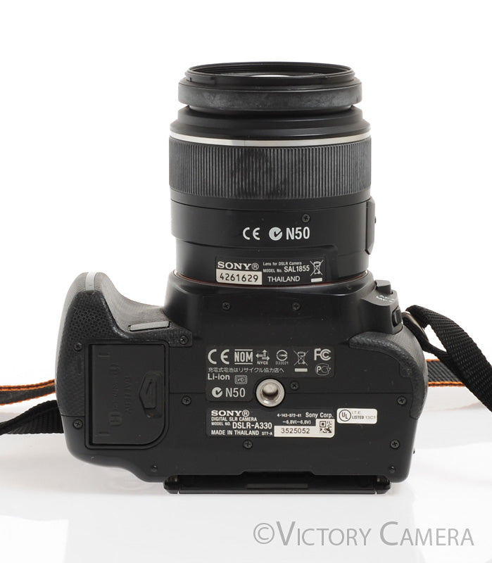Sony Alpha A330 10MP Digital SLR Camera Body w/ 18-55mm Zoom Lens [EXC+] - Victory Camera