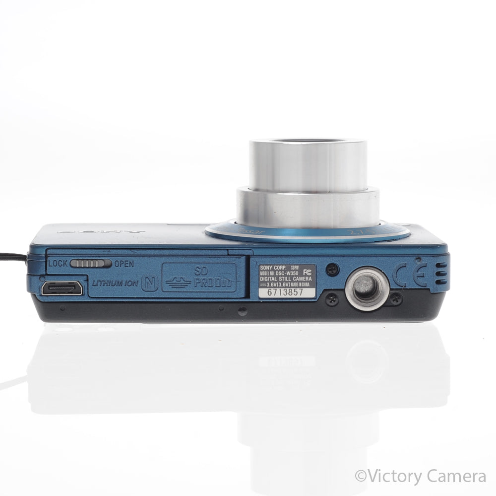 Sony Cybershot DSC-W350 Blue 14.1mp Digital Point & Shoot Camera [EXC] image 4
