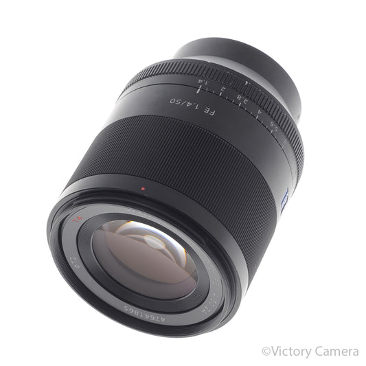 Sony Zeiss 50mm f1.4 Planar FE ZA T* Prime Lens for E Mount [EXC] image 1