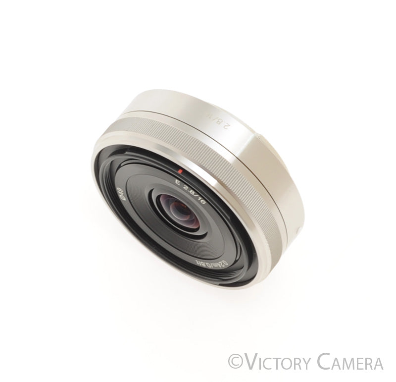 Sony 16mm f2.8 SEL16F28 Wide Angle AF Pancake Prime Lens for E Mount [EXC+] - Victory Camera
