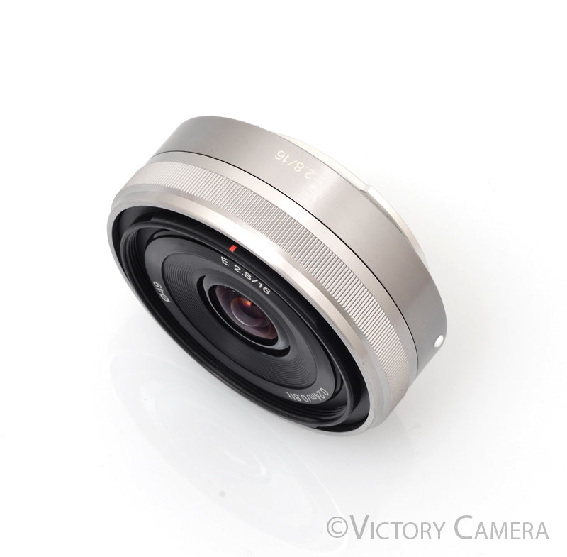 Sony 16mm f2.8 SEL16F28 Wide Angle AF Pancake Prime Lens for E Mount [EXC] - Victory Camera