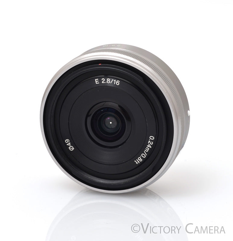 Sony 16mm f2.8 SEL16F28 Wide Angle AF Pancake Prime Lens for E Mount [EXC] - Victory Camera